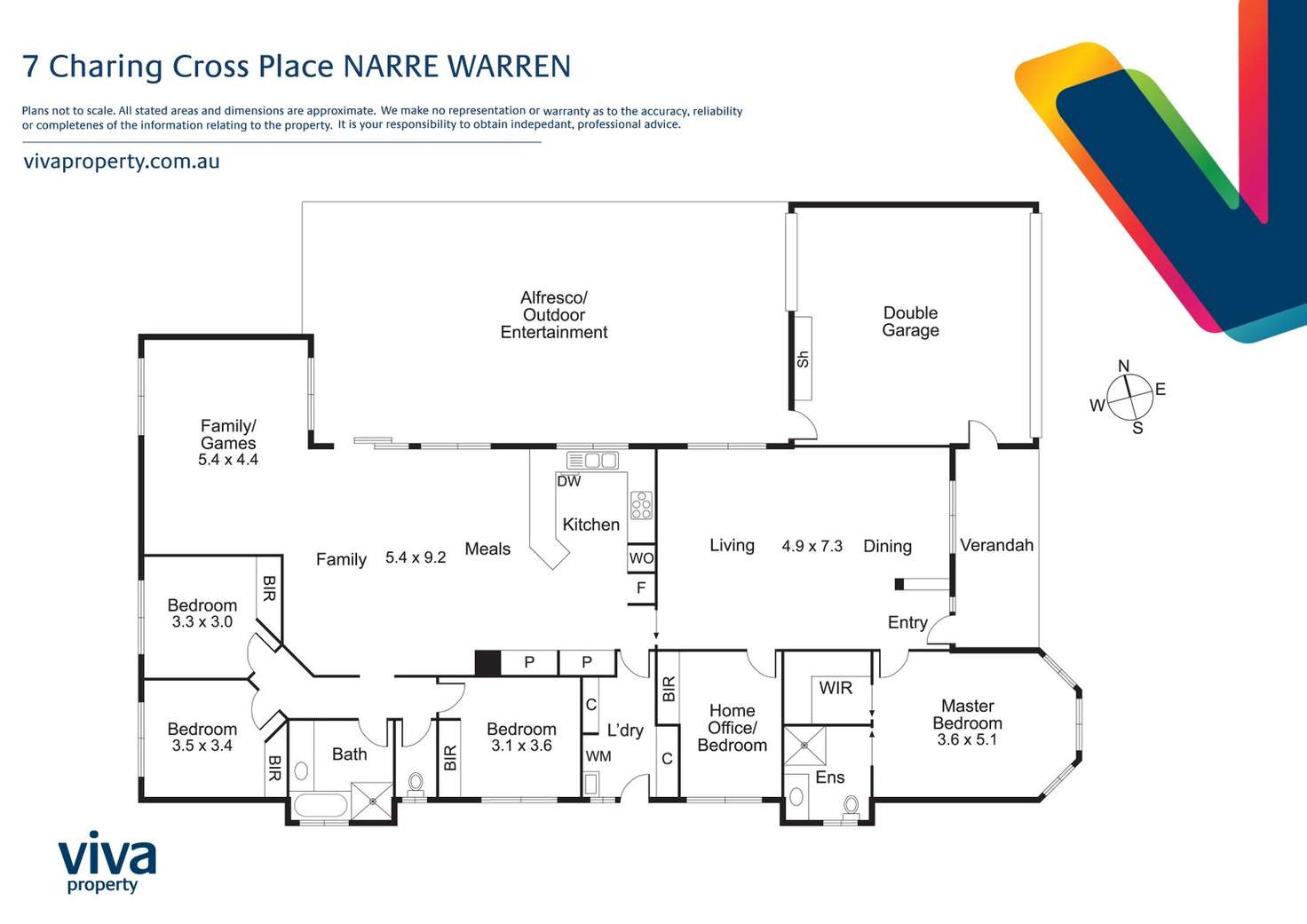 Floorplan of Homely house listing, 7 Charing Cross Place, Narre Warren VIC 3805