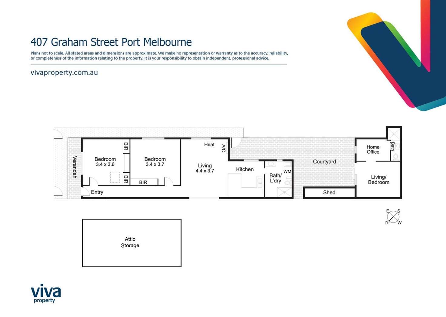 Floorplan of Homely house listing, 407 Graham Street, Port Melbourne VIC 3207