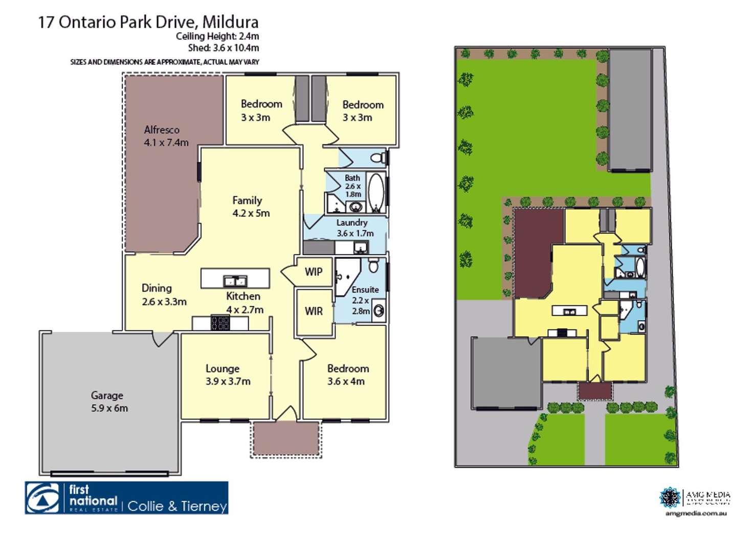 Floorplan of Homely house listing, 17 Ontario Park Drive, Mildura VIC 3500