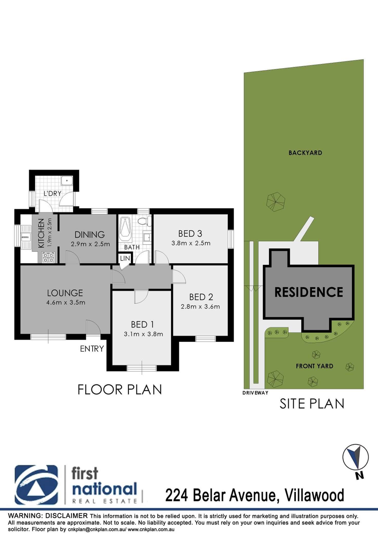 Floorplan of Homely house listing, 224 Belar Avenue, Villawood NSW 2163