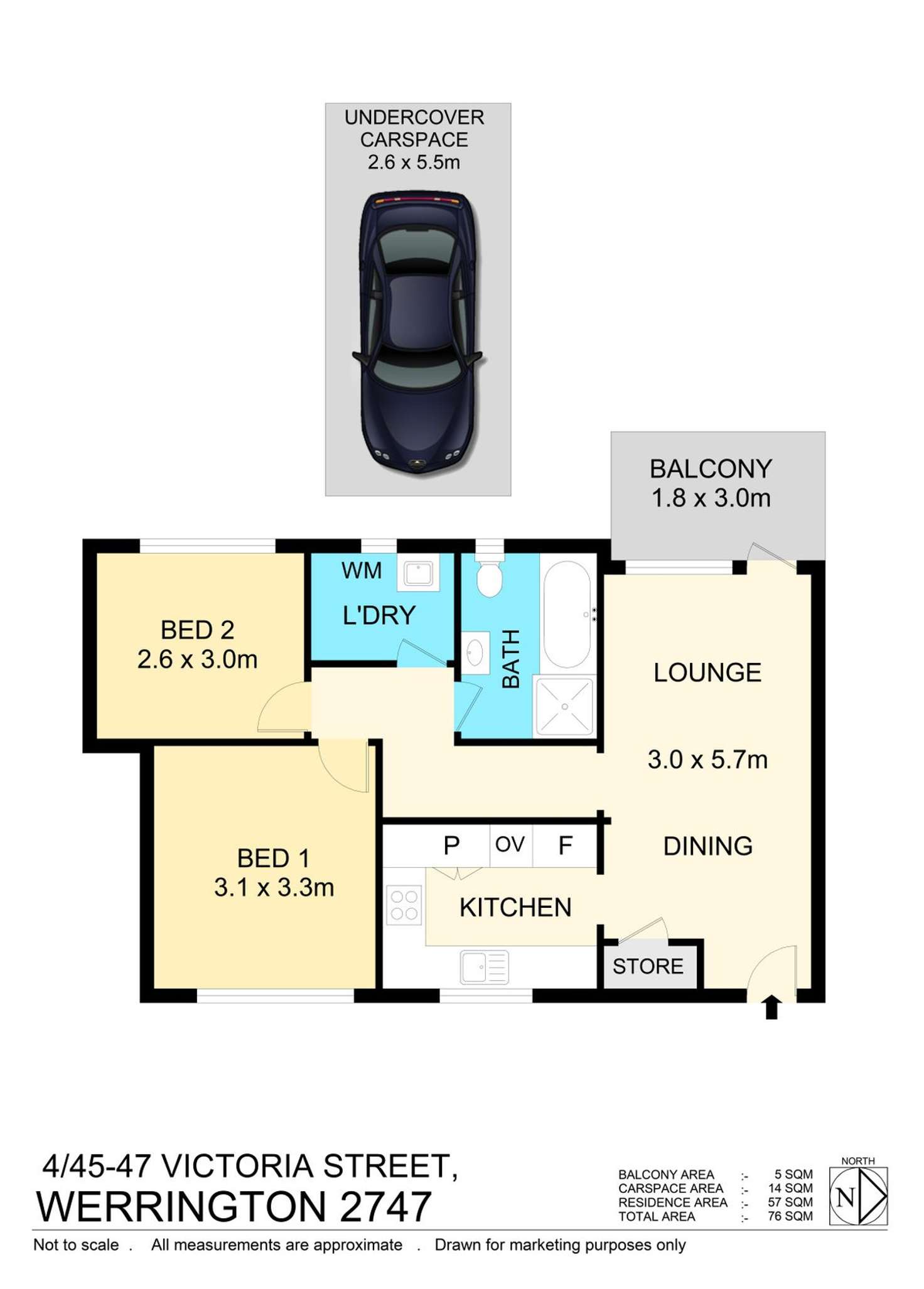 Floorplan of Homely unit listing, 4/45-47 Victoria Street, Werrington NSW 2747