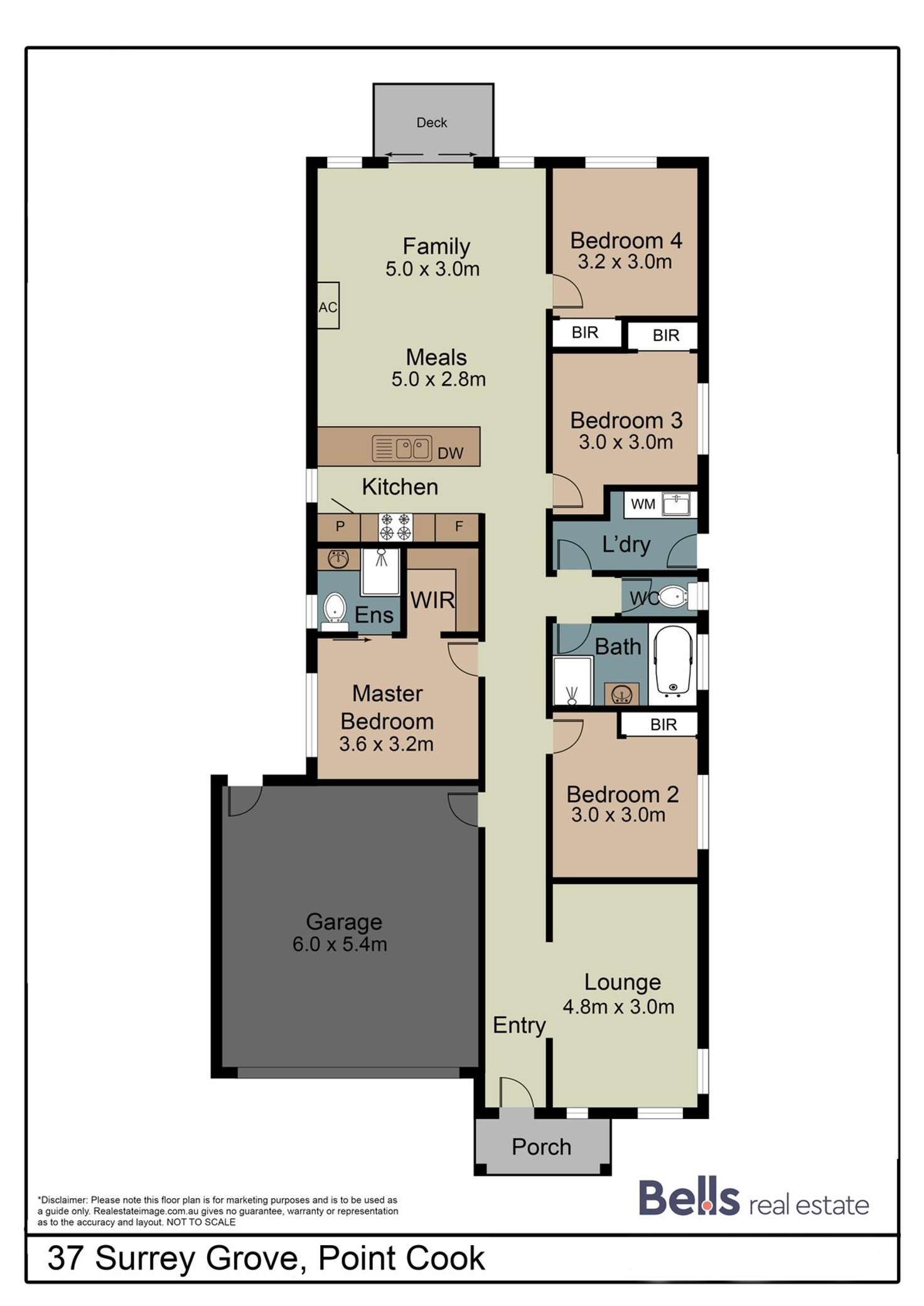 Floorplan of Homely house listing, 37 Surrey Grove, Point Cook VIC 3030