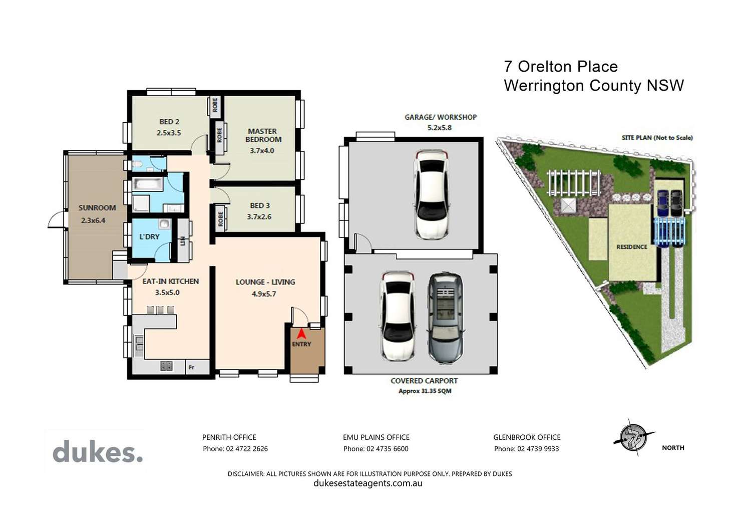 Floorplan of Homely house listing, 7 Orleton Place, Werrington County NSW 2747