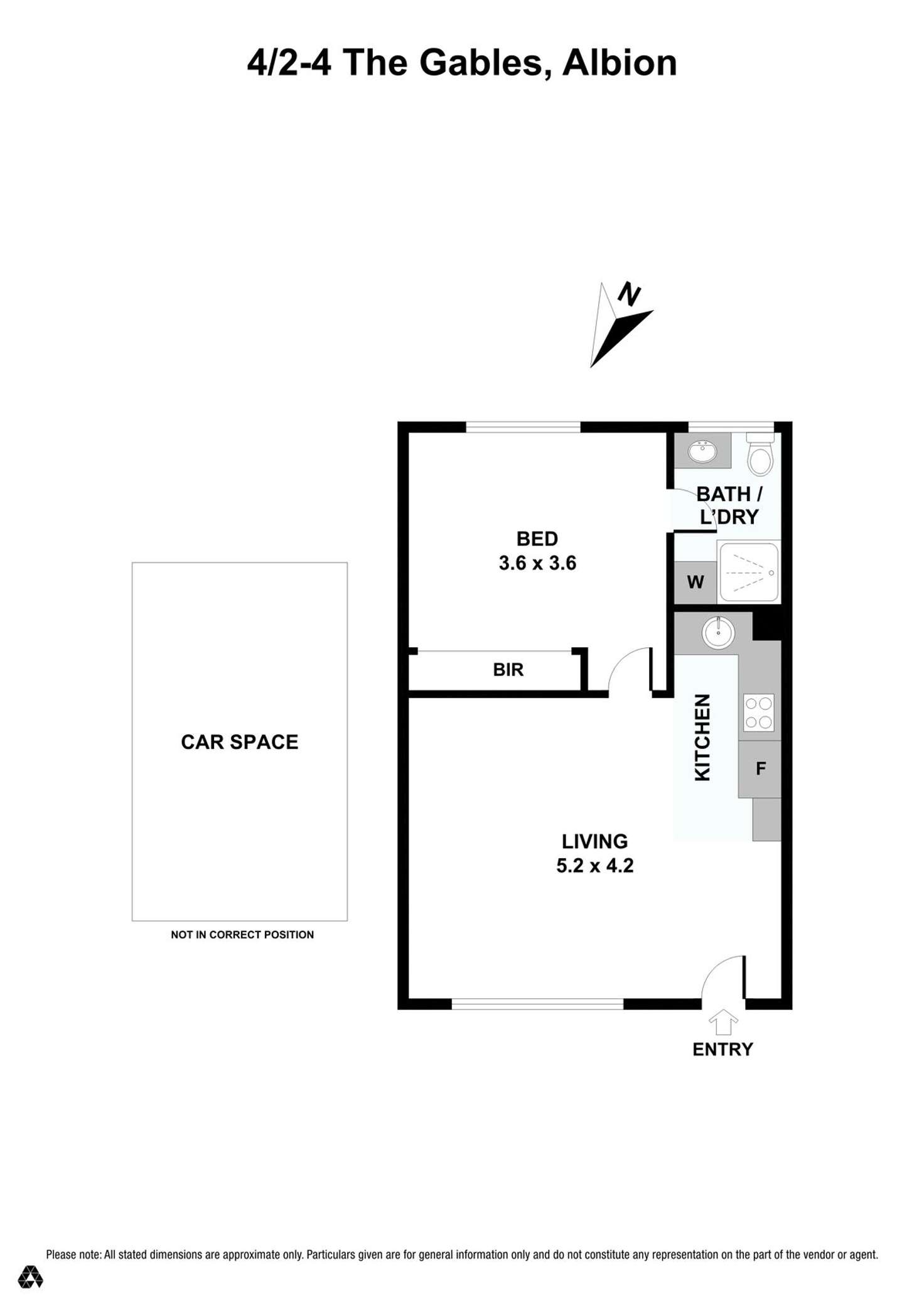 Floorplan of Homely apartment listing, 4/2-4 The Gables, Albion VIC 3020