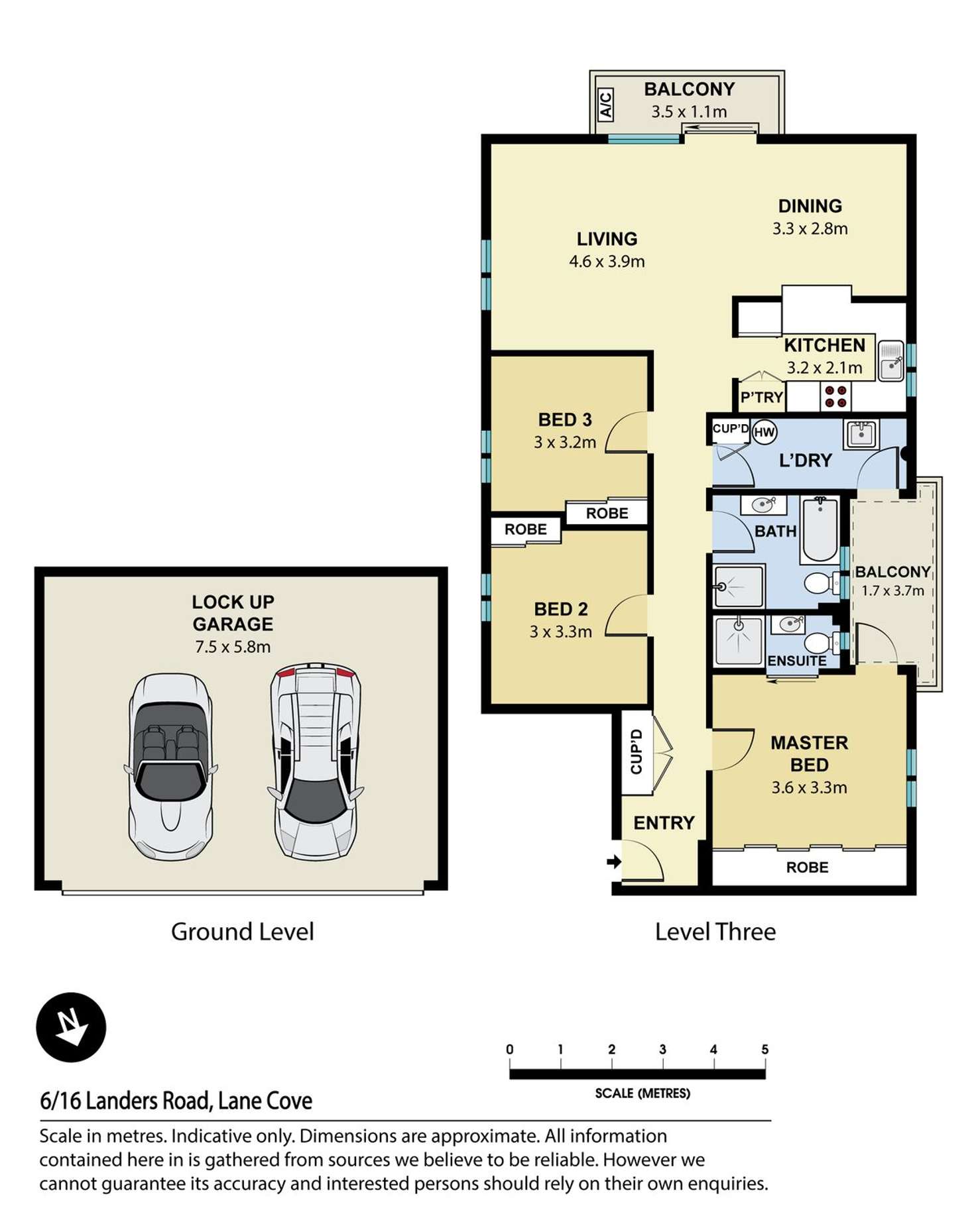 Floorplan of Homely apartment listing, 6/16 Landers Road, Lane Cove NSW 2066