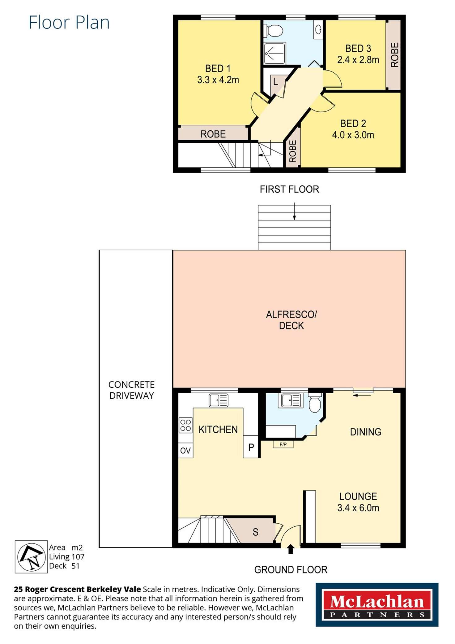 Floorplan of Homely house listing, 25 Roger Crescent, Berkeley Vale NSW 2261