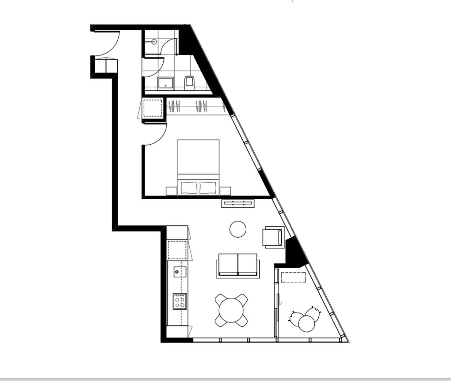 Floorplan of Homely apartment listing, Level06/421 Docklands Drive, Docklands VIC 3008