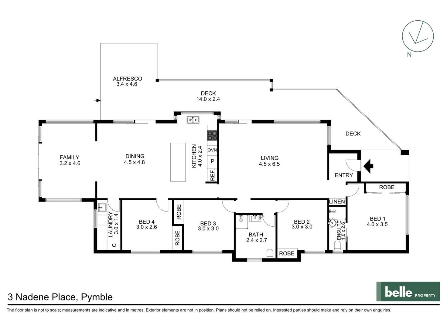 Floorplan of Homely house listing, 3 Nadene Place, Pymble NSW 2073