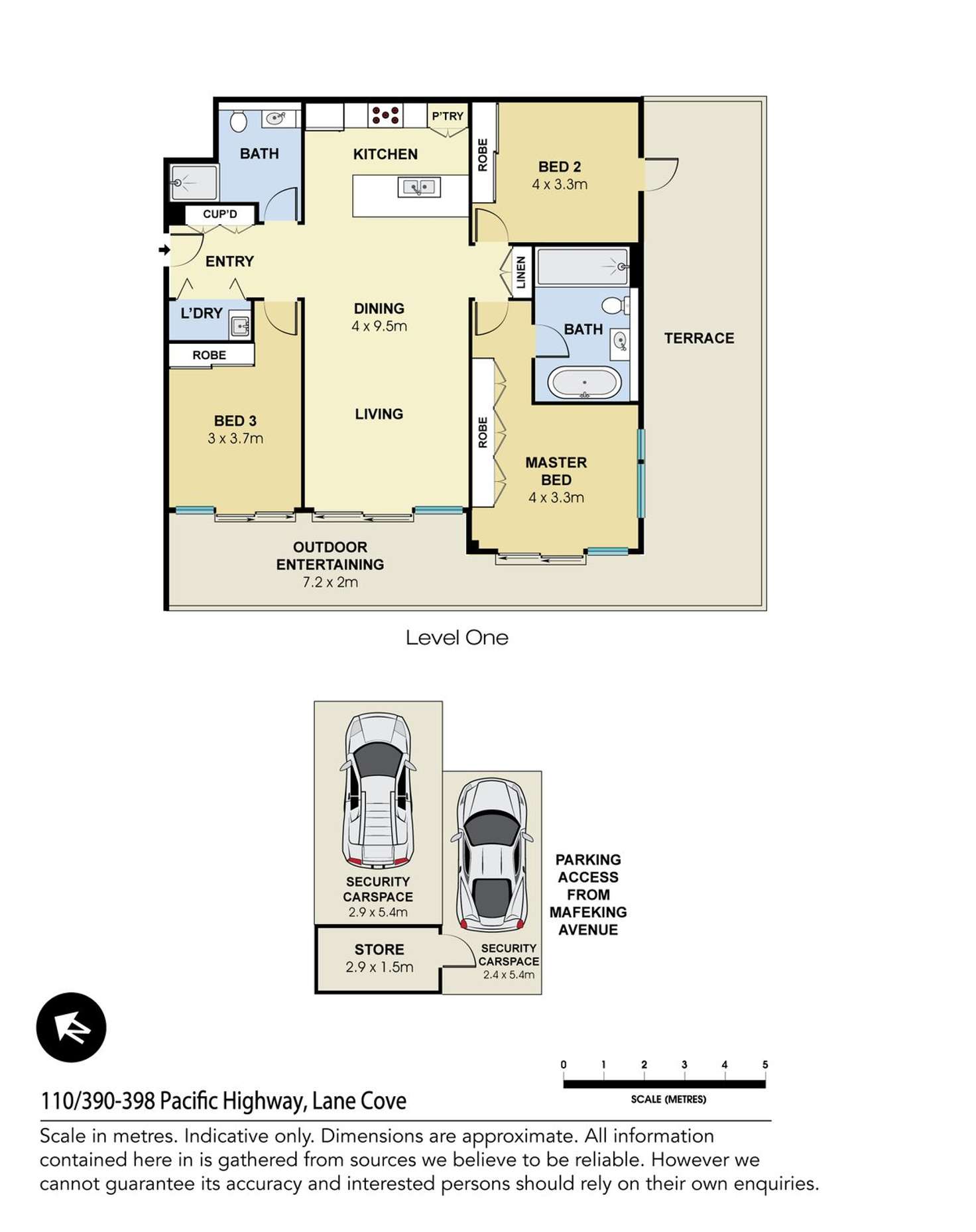 Floorplan of Homely apartment listing, 110/390-398 Pacific Highway, Lane Cove NSW 2066