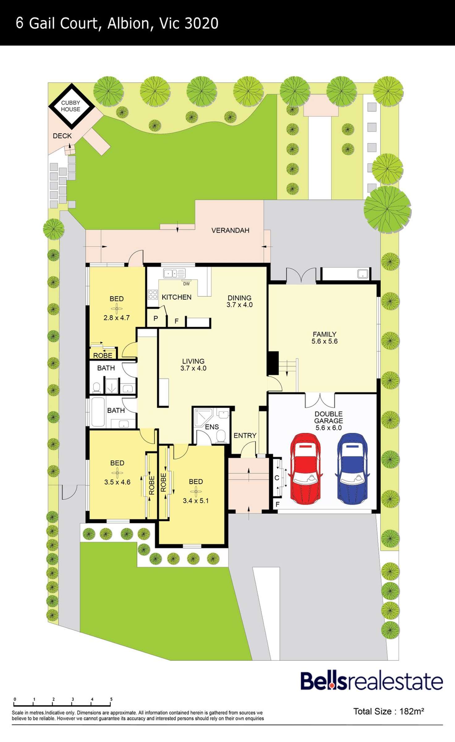 Floorplan of Homely house listing, 6 Gail Court, Albion VIC 3020