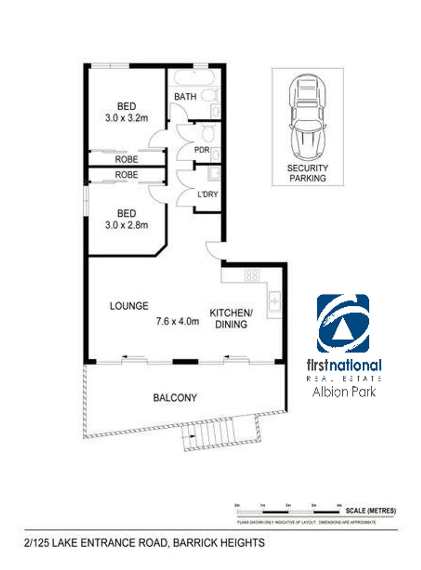 Floorplan of Homely unit listing, 2/125 Lake Entrance Road, Barrack Heights NSW 2528