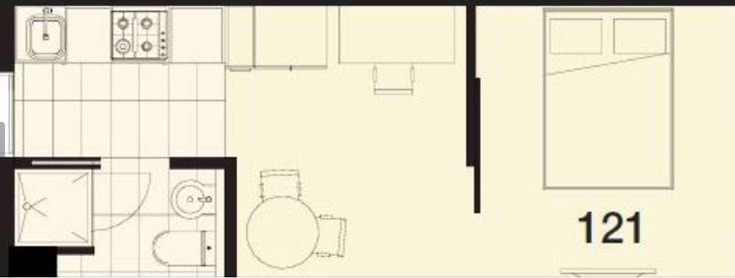 Floorplan of Homely apartment listing, Unit 121/55 Villiers Street, North Melbourne VIC 3051