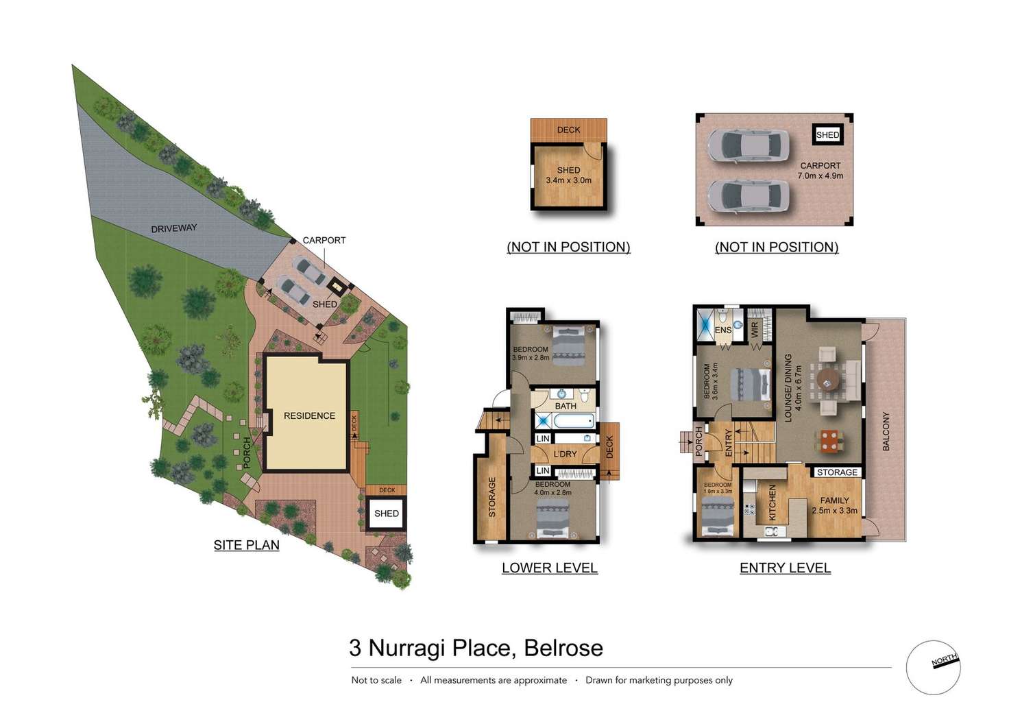 Floorplan of Homely house listing, 3 Nurragi
Place, Belrose NSW 2085