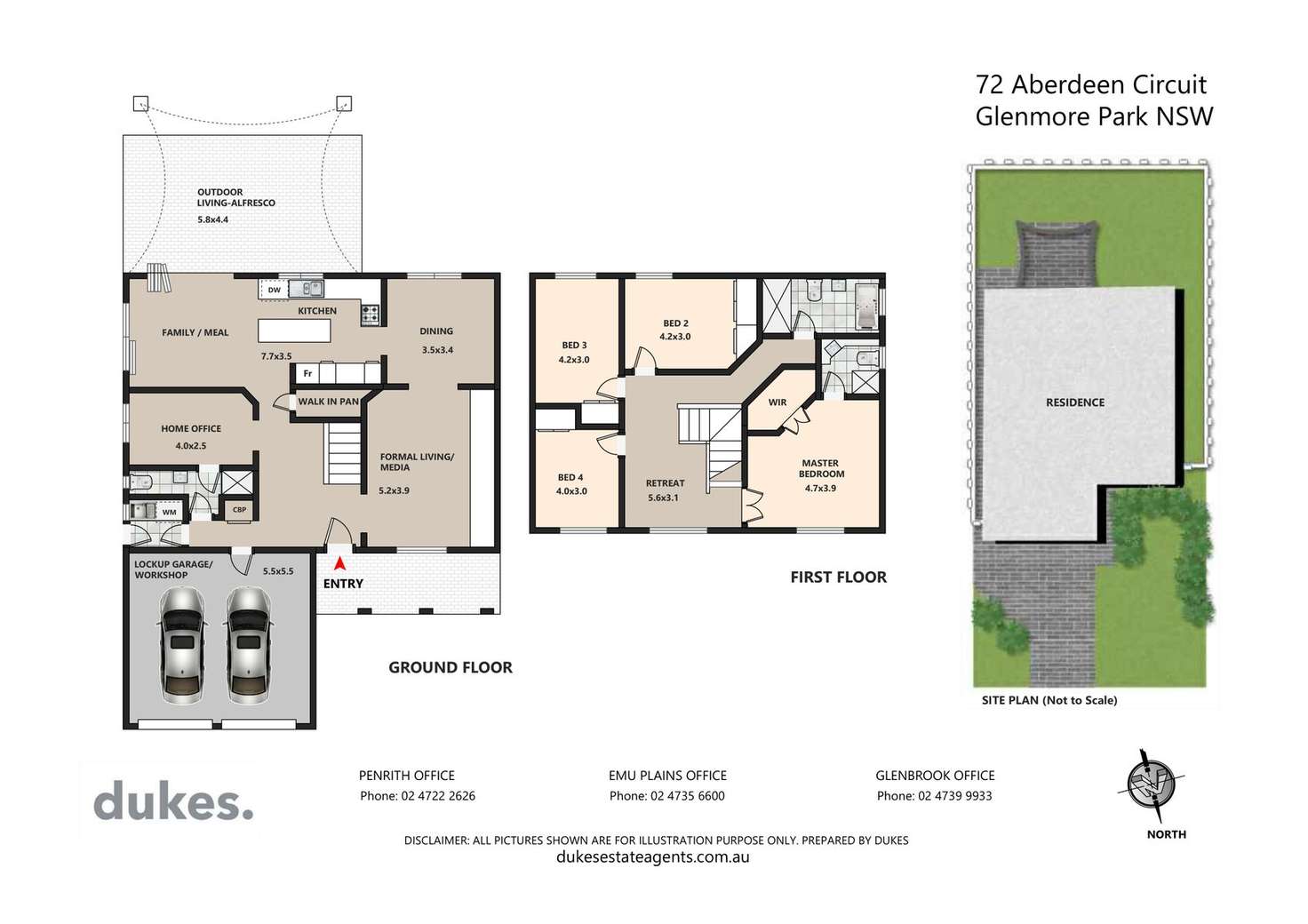 Floorplan of Homely house listing, 72 Aberdeen Circuit, Glenmore Park NSW 2745