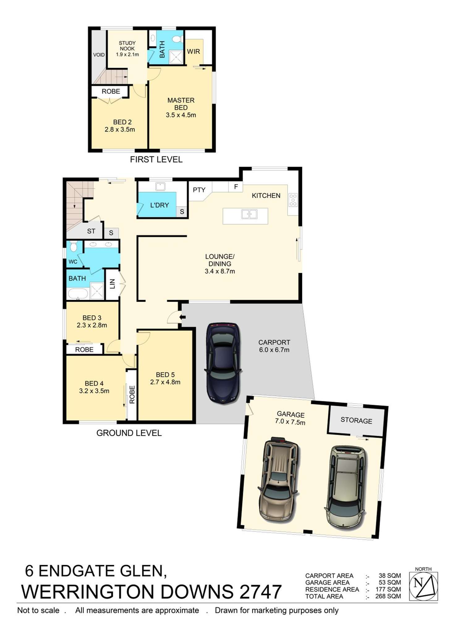 Floorplan of Homely house listing, 6 Endgate Glen, Werrington Downs NSW 2747