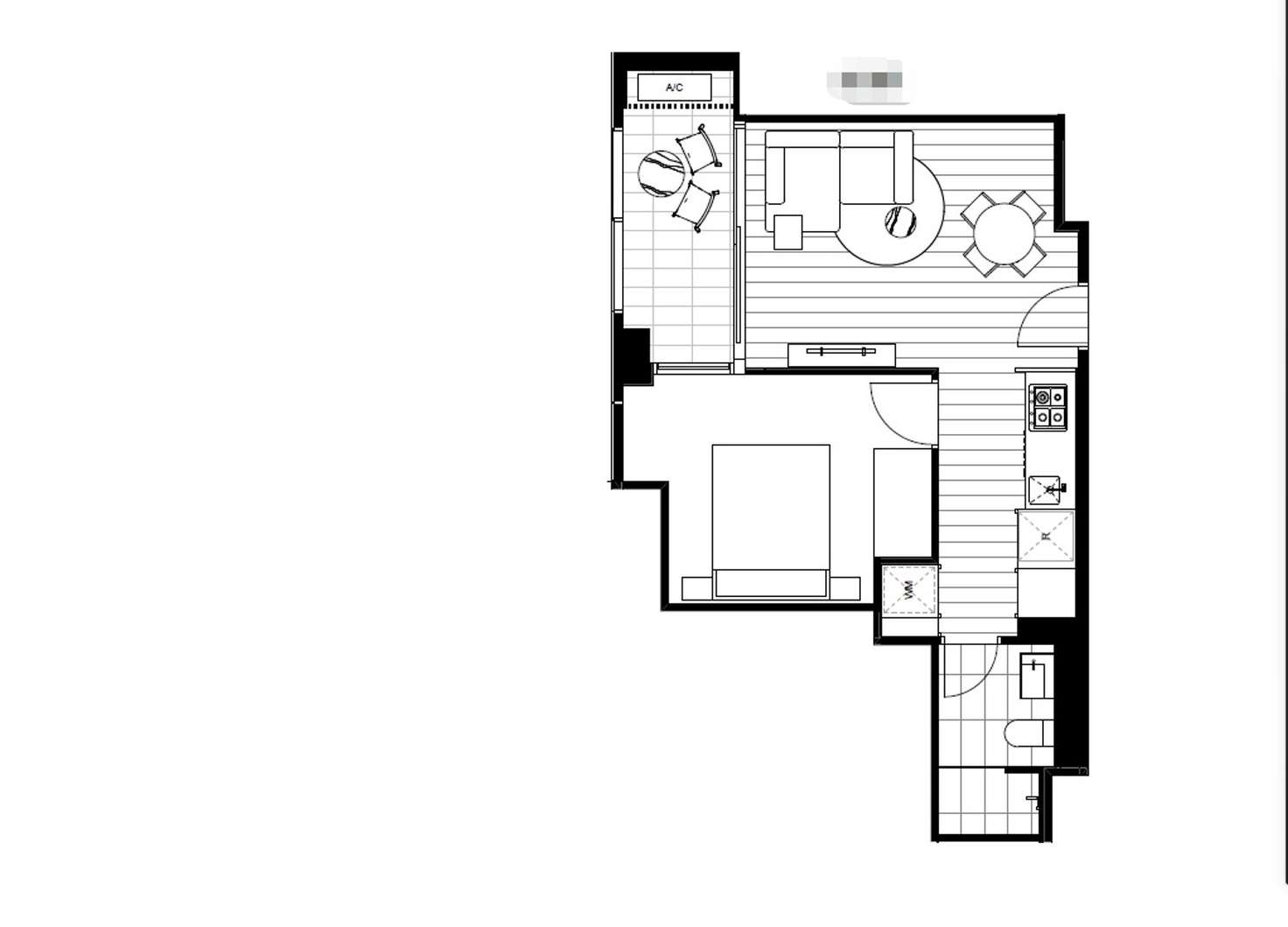 Floorplan of Homely apartment listing, Level25/8 Pearl River Road, Docklands VIC 3008