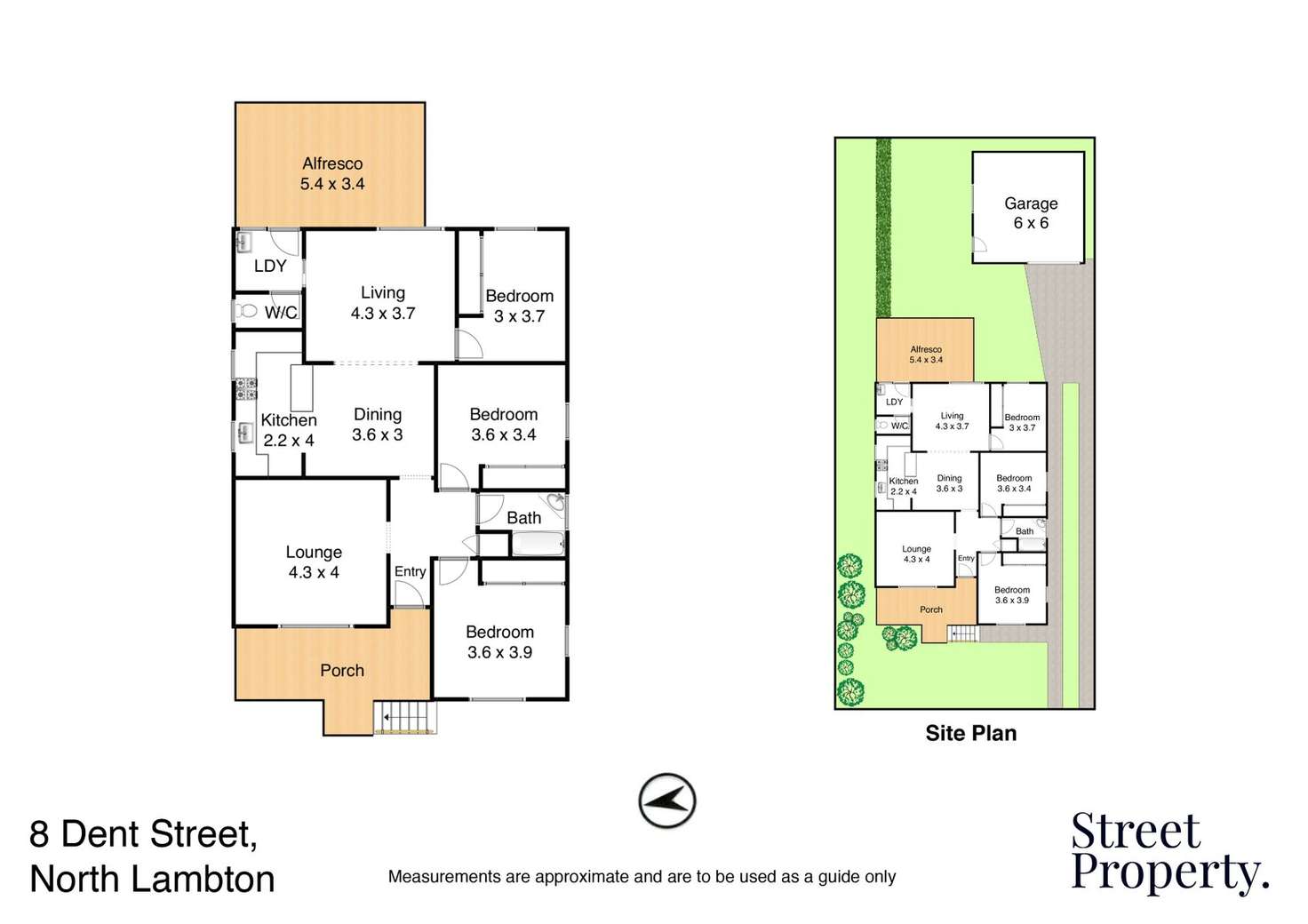 Floorplan of Homely house listing, 8 Dent Street, North Lambton NSW 2299
