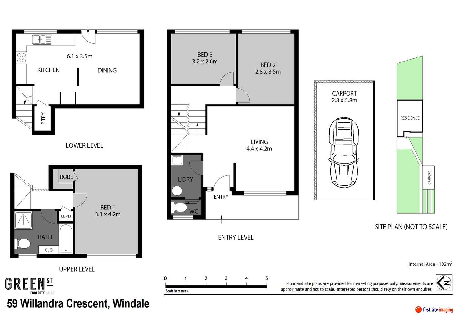 Floorplan of Homely townhouse listing, 59 Willandra Crescent, Windale NSW 2306