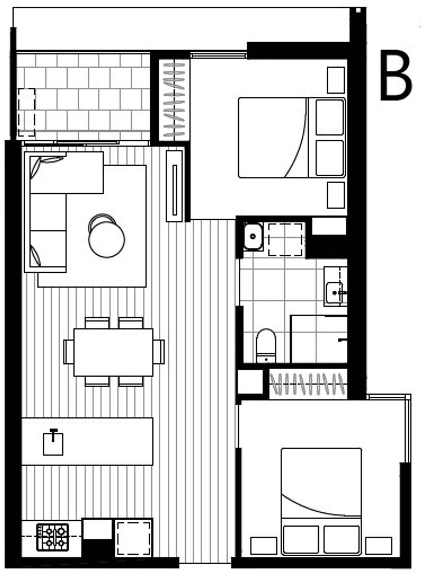 Floorplan of Homely apartment listing, 1005/91 Galada Avenue, Parkville VIC 3052