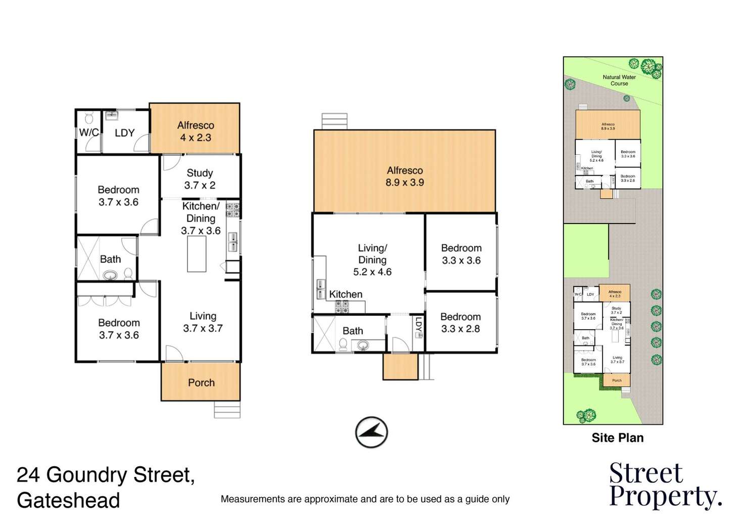 Floorplan of Homely house listing, 24 & 24A Goundry Street, Gateshead NSW 2290