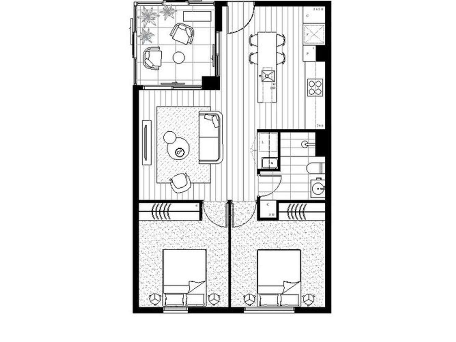 Floorplan of Homely apartment listing, 609/3 Olive York Way, Brunswick West VIC 3055