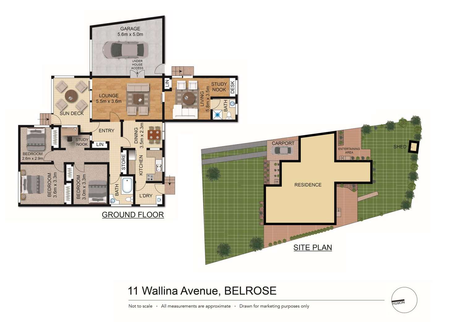 Floorplan of Homely house listing, 11 Wallina Avenue, Belrose NSW 2085