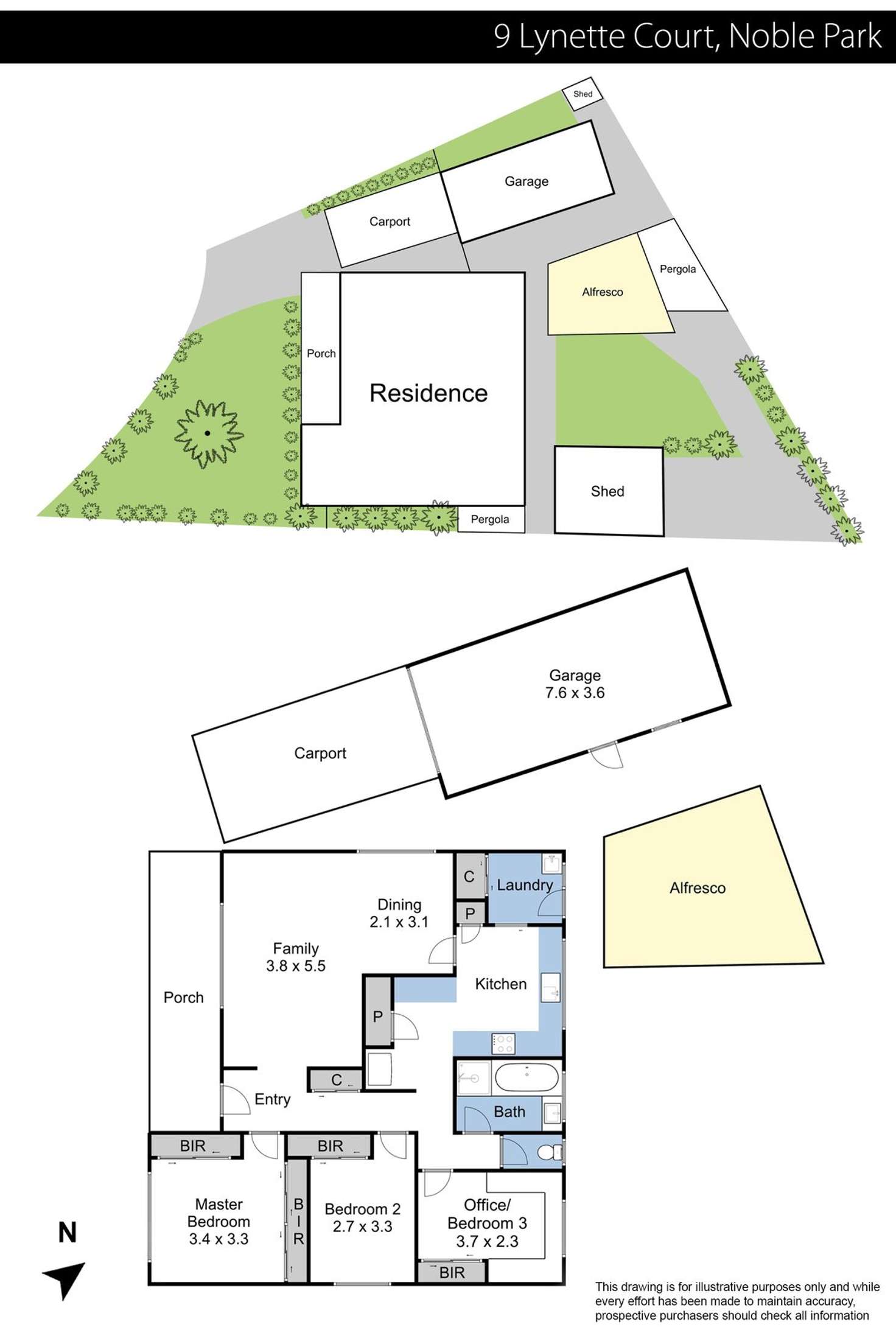 Floorplan of Homely house listing, 9 Lynette Court, Noble Park VIC 3174