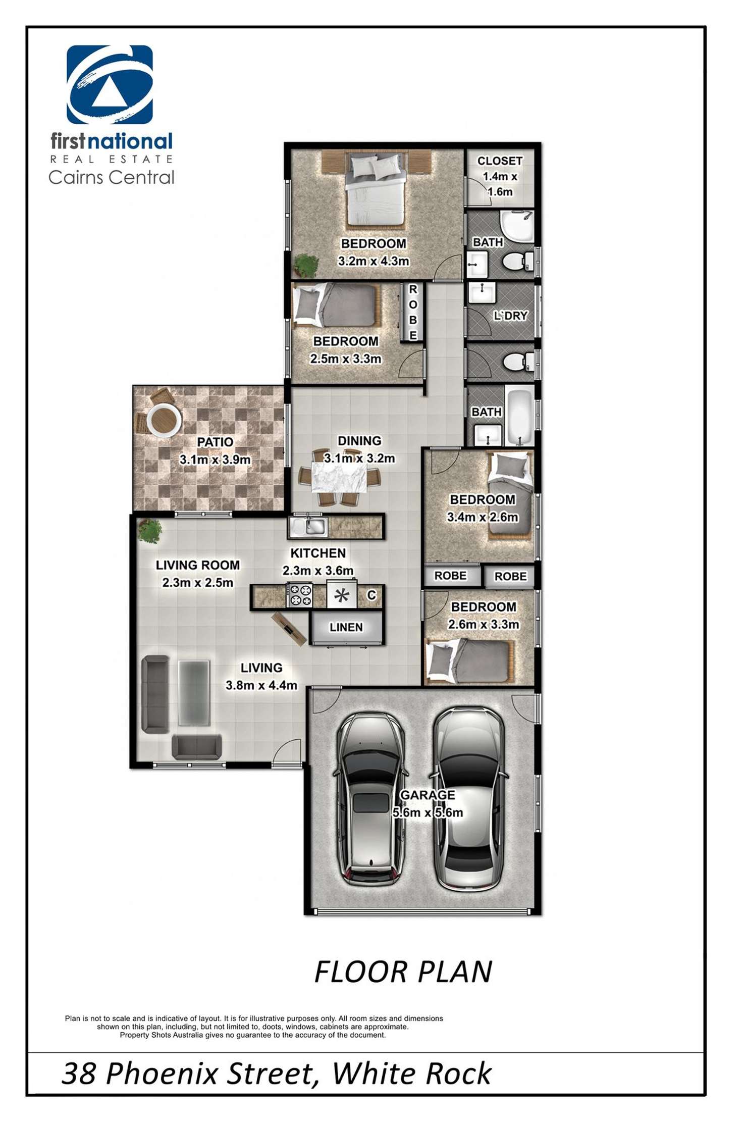 Floorplan of Homely house listing, 38 Phoenix Street, White Rock QLD 4868