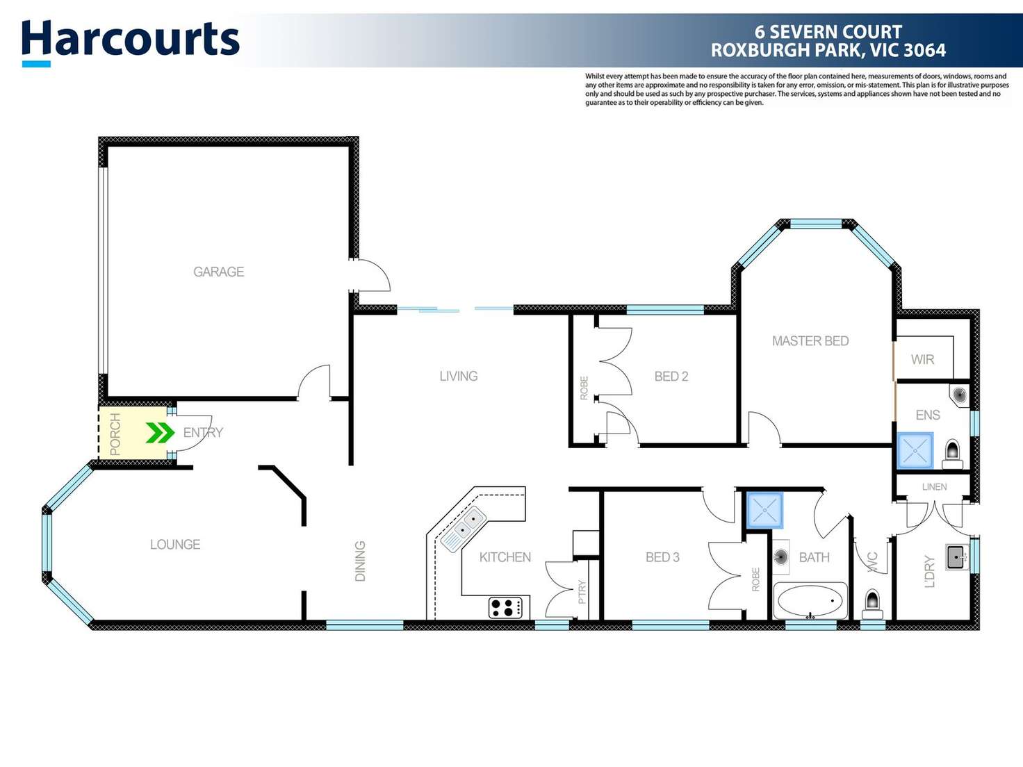 Floorplan of Homely house listing, 6 Severn Court, Roxburgh Park VIC 3064