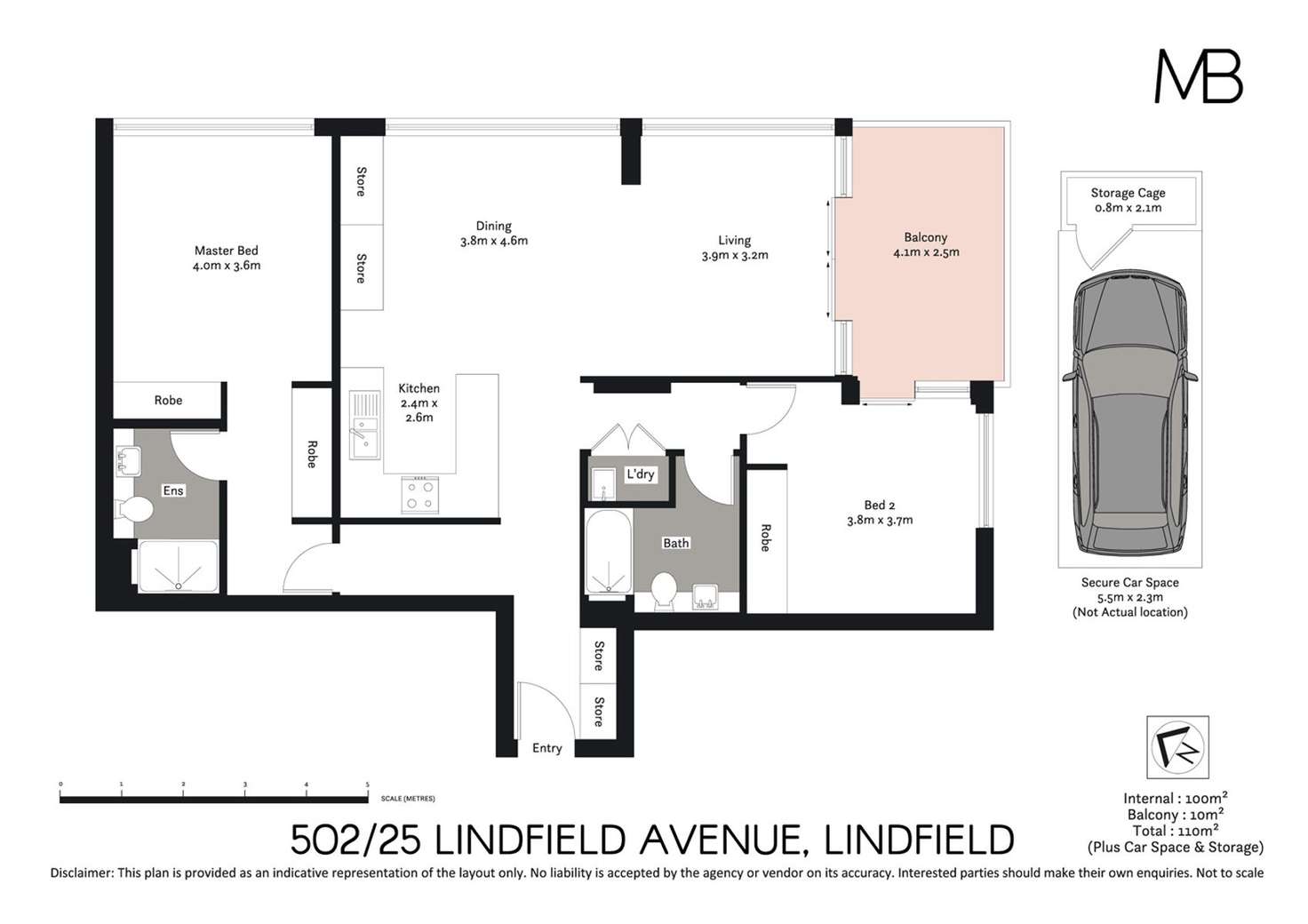 Floorplan of Homely apartment listing, 502/25 Lindfield Avenue, Lindfield NSW 2070