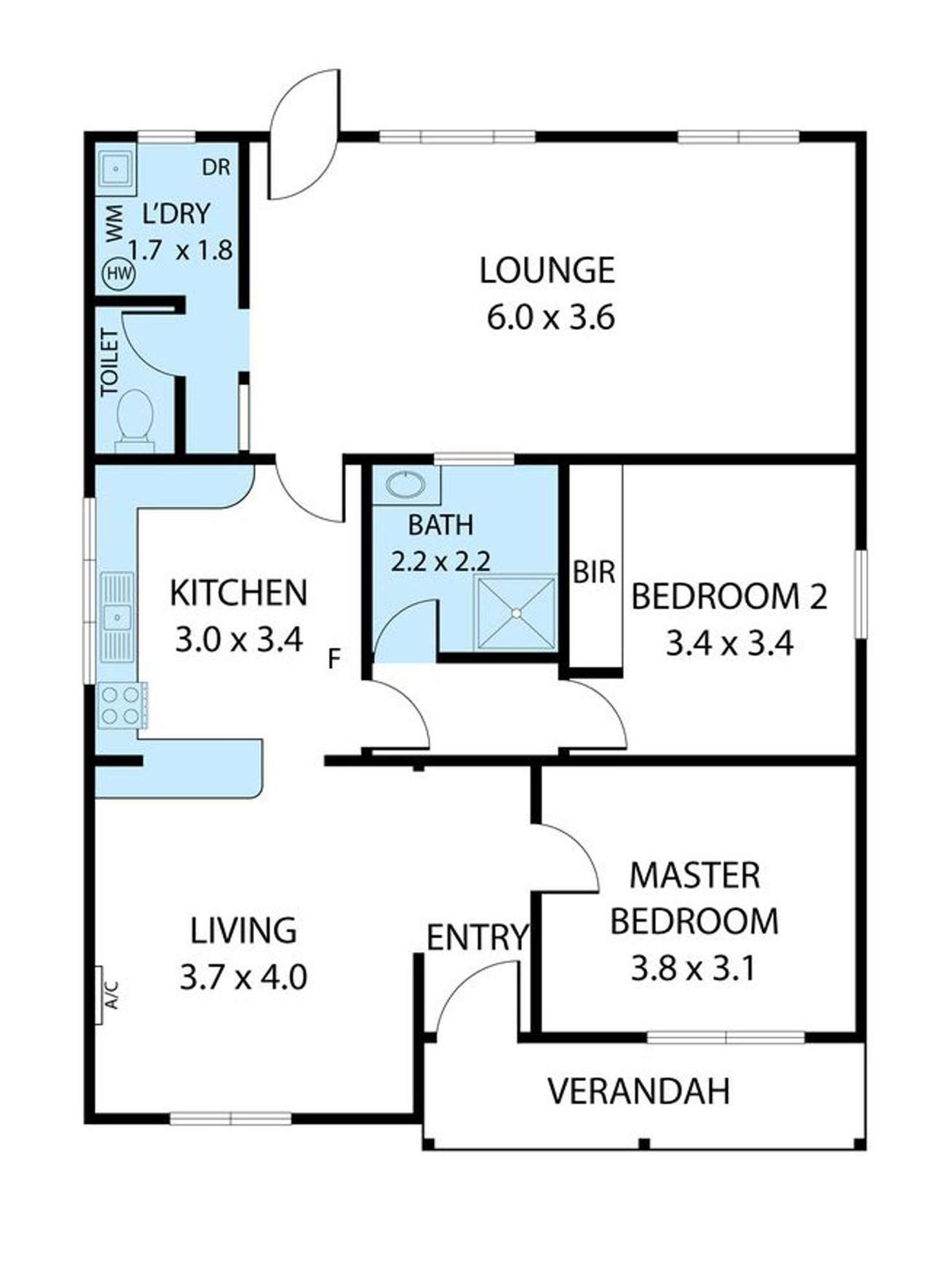 Floorplan of Homely house listing, 74 Condon Street, Kennington VIC 3550