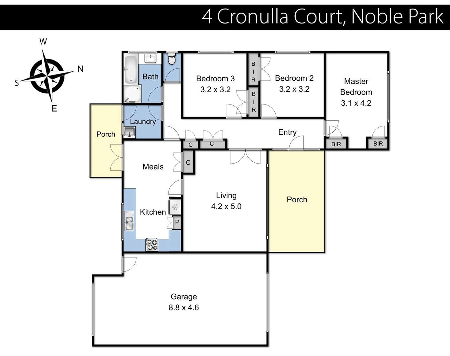 Floorplan of Homely house listing, 4 Cronulla Court, Noble Park VIC 3174