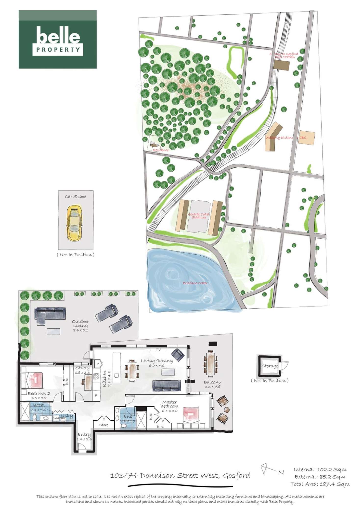 Floorplan of Homely apartment listing, 103/72-74 Donnison Street West, Gosford NSW 2250