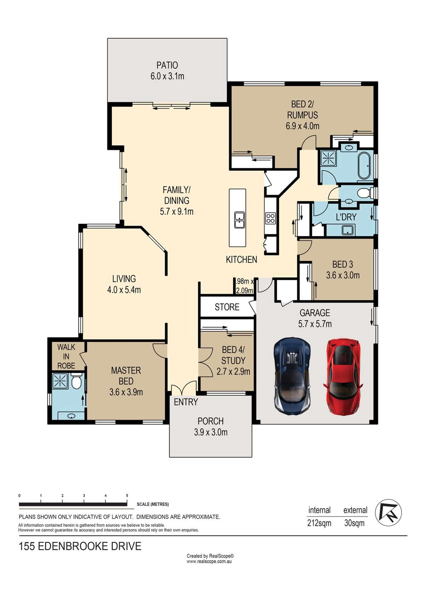 Floorplan of Homely house listing, 155 Edenbrooke Drive, Seventeen Mile Rocks QLD 4073