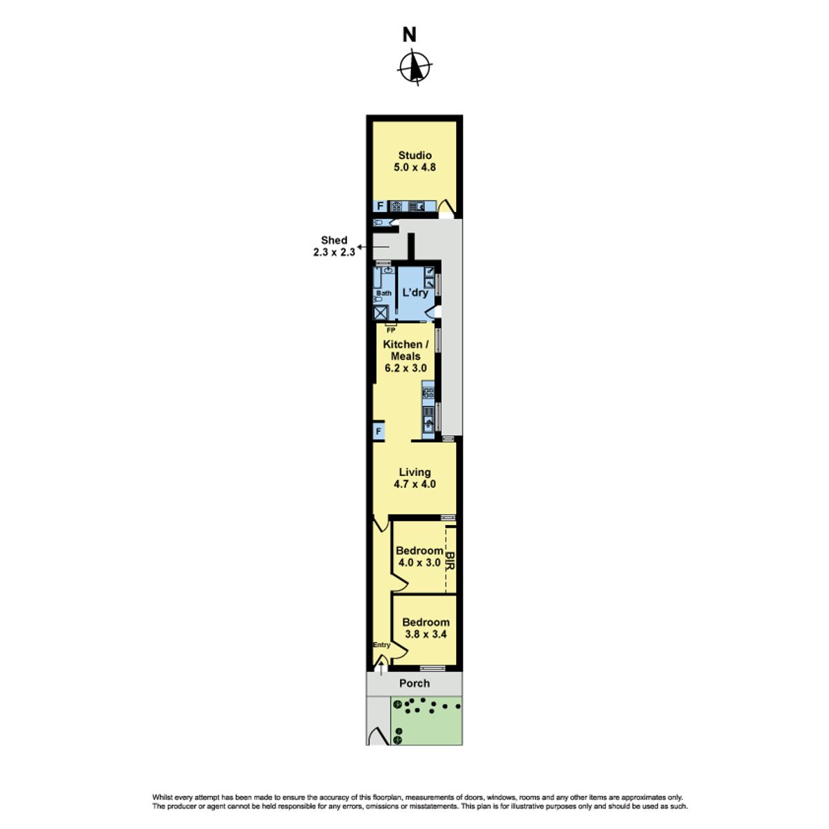 Floorplan of Homely house listing, 44 Bank Street, Ascot Vale VIC 3032