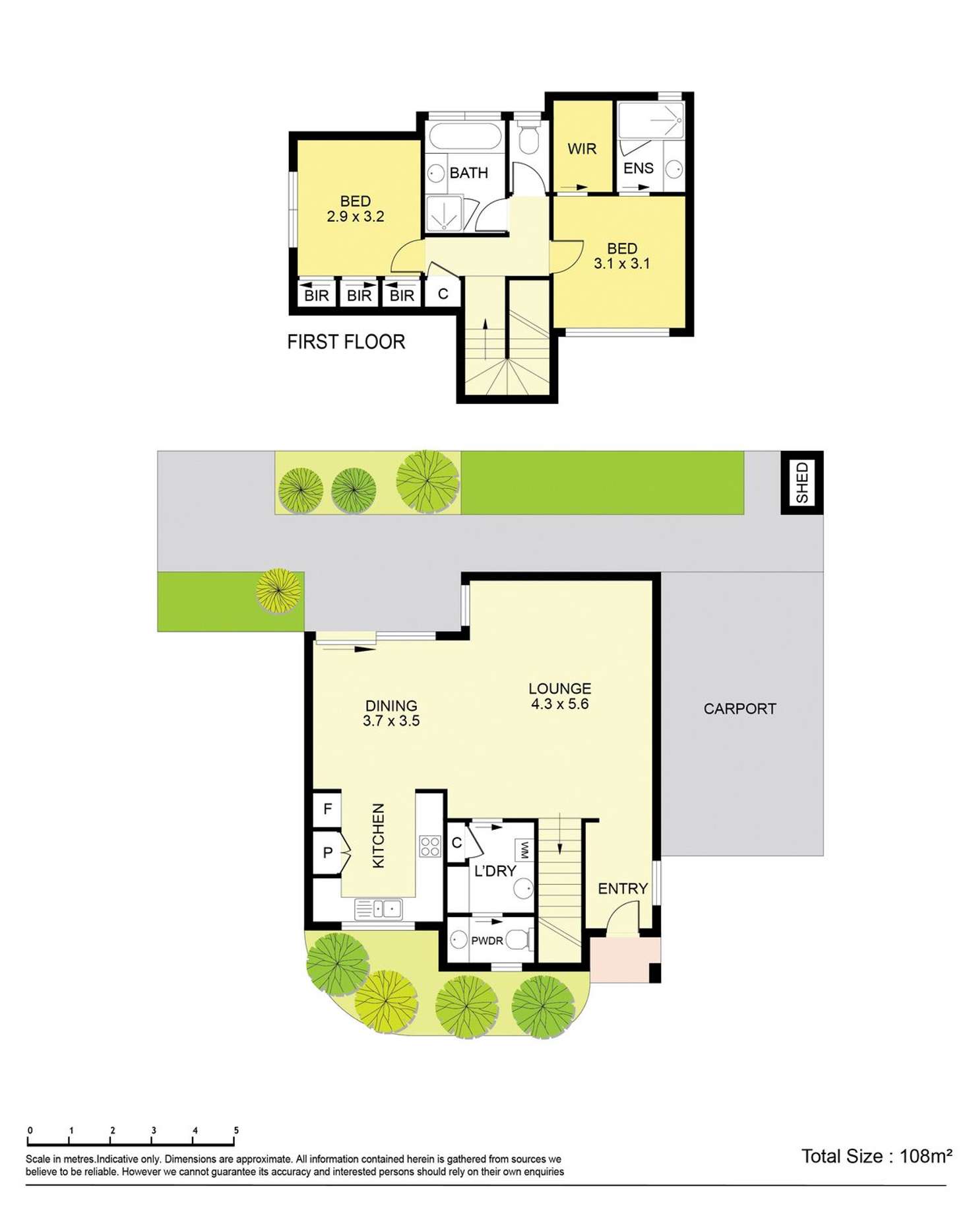 Floorplan of Homely townhouse listing, 2/2 Mitchell Street, Maribyrnong VIC 3032