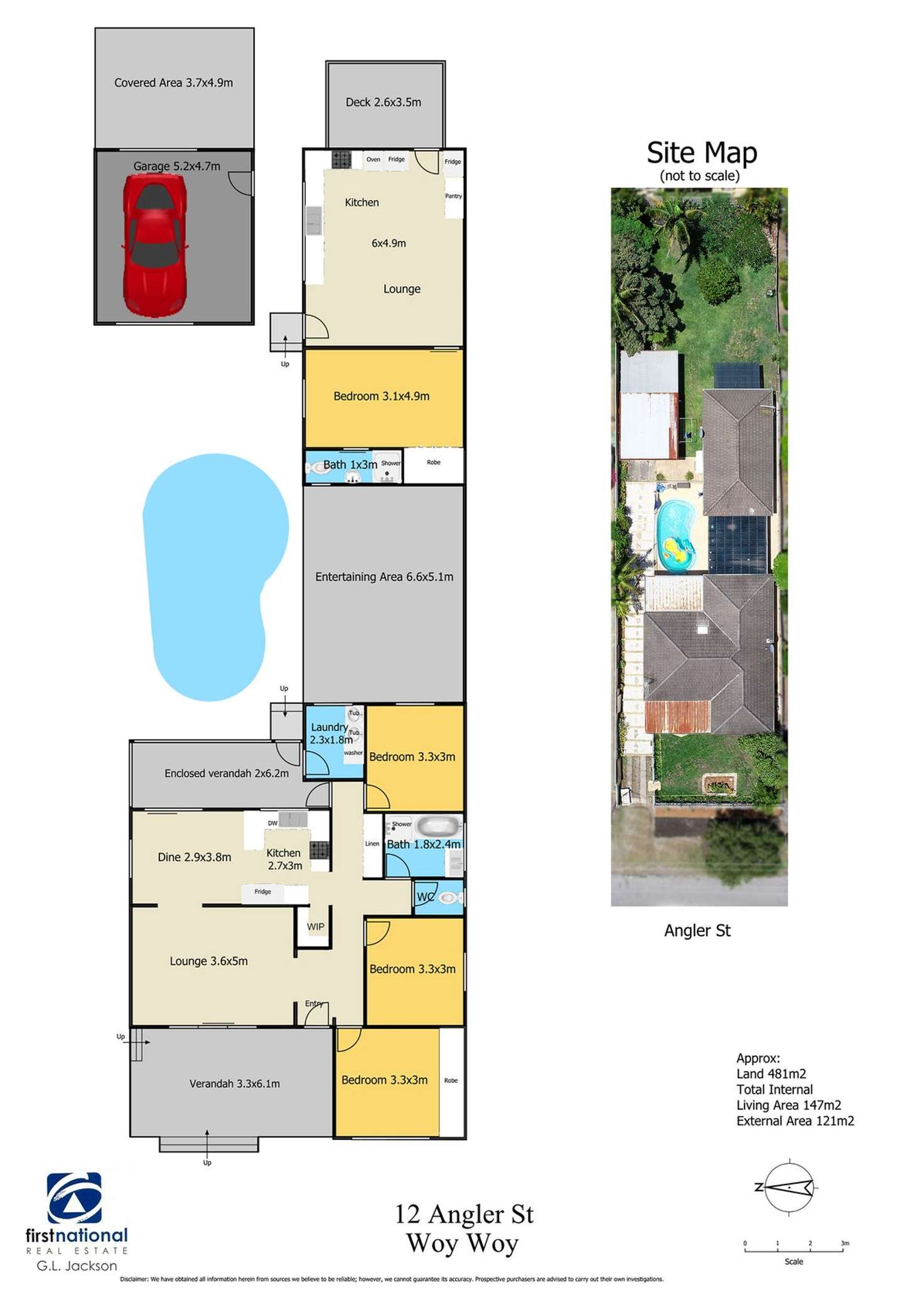 Floorplan of Homely house listing, 12 Angler Street, Woy Woy NSW 2256