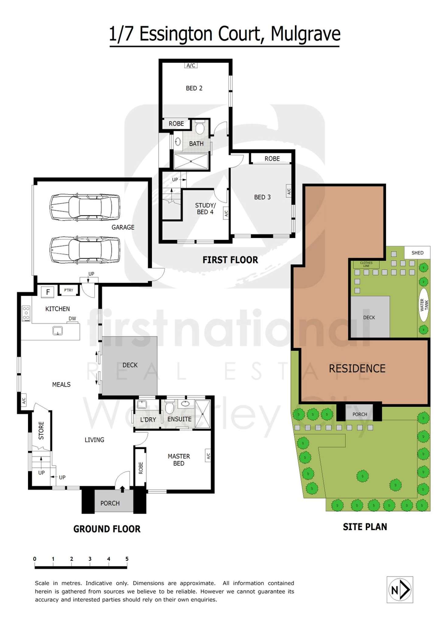 Floorplan of Homely townhouse listing, 1/7 Essington Court, Mulgrave VIC 3170