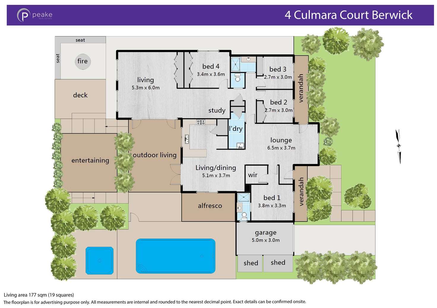 Floorplan of Homely house listing, 4 Culmara Court, Berwick VIC 3806