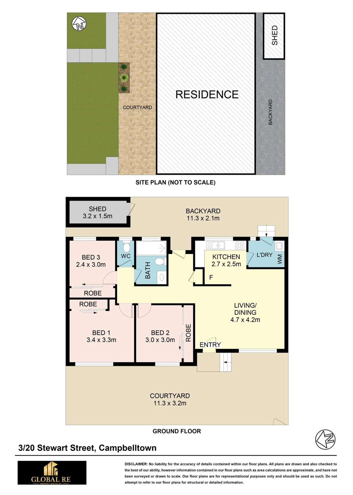 Floorplan of Homely house listing, 3/20-30 Stewart Street, Campbelltown NSW 2560