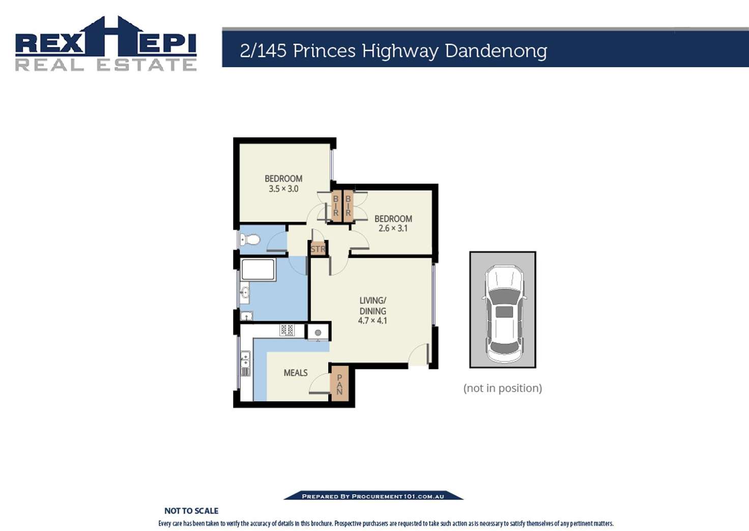 Floorplan of Homely apartment listing, Apartment 2/145 Princes Highway, Dandenong VIC 3175