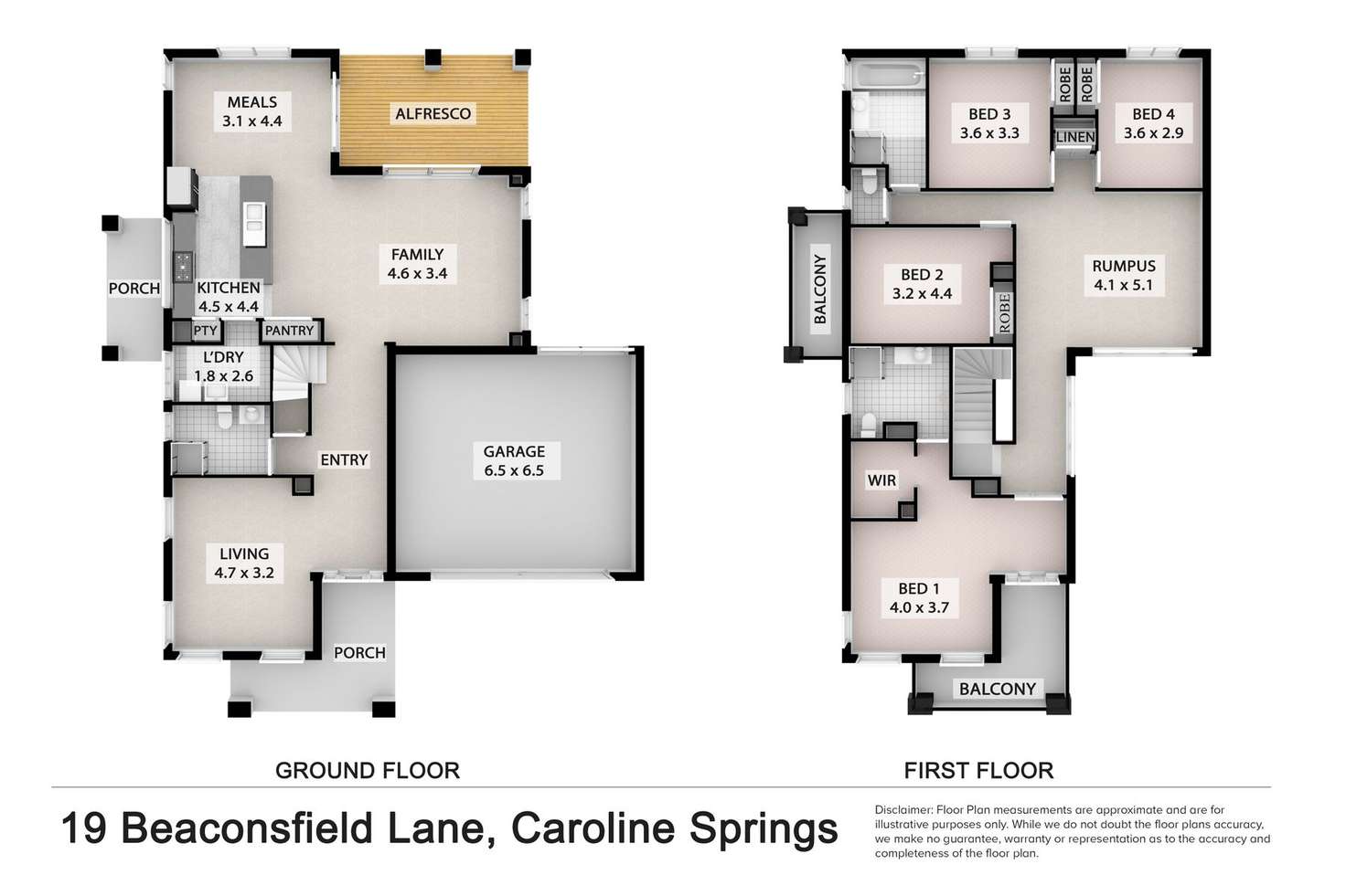 Floorplan of Homely house listing, 19 Beaconsfield Lane, Caroline Springs VIC 3023