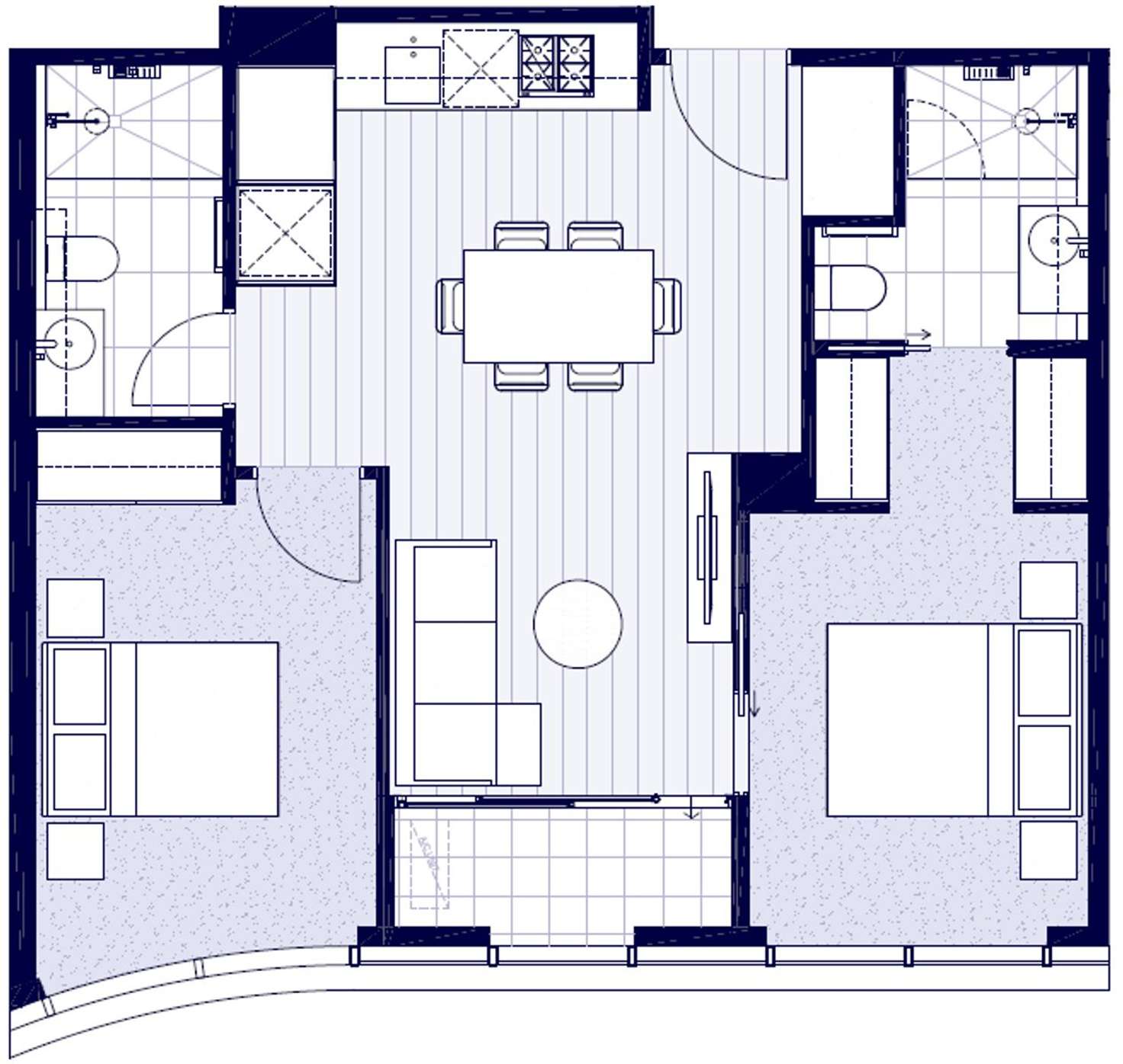 Floorplan of Homely apartment listing, 1810/105 Batman Street, West Melbourne VIC 3003