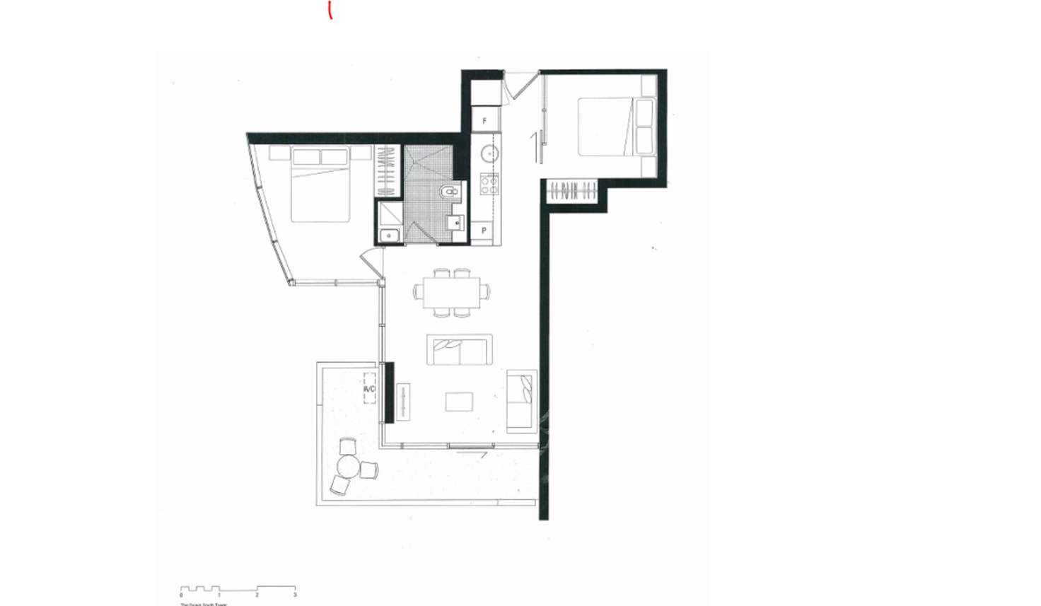 Floorplan of Homely apartment listing, Level28/231 Harbour Esplanade, Docklands VIC 3008