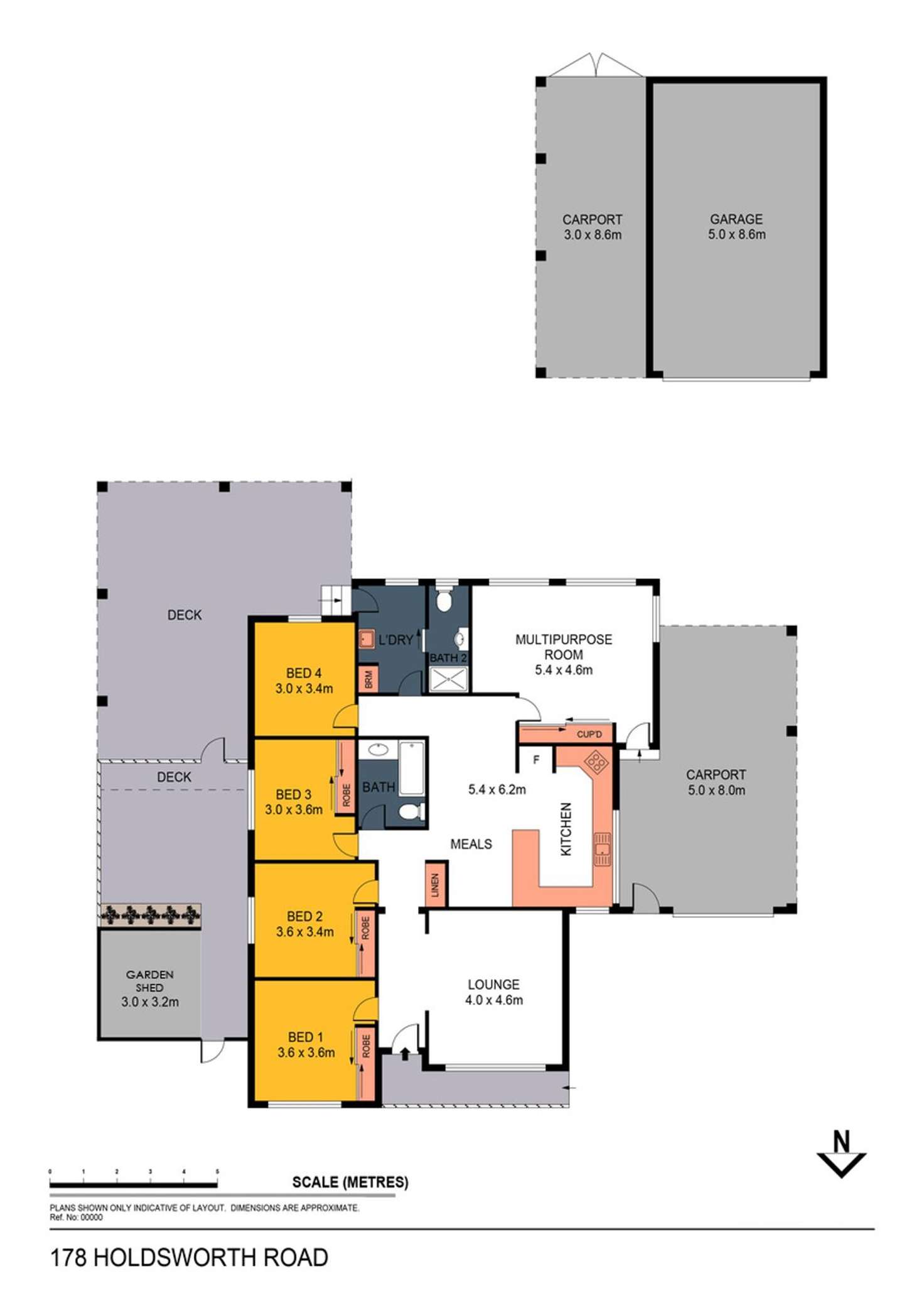 Floorplan of Homely house listing, 178 Holdsworth Road, North Bendigo VIC 3550