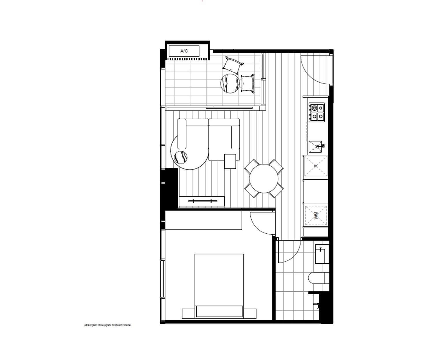 Floorplan of Homely apartment listing, Level8/8 Pearl River Road, Docklands VIC 3008