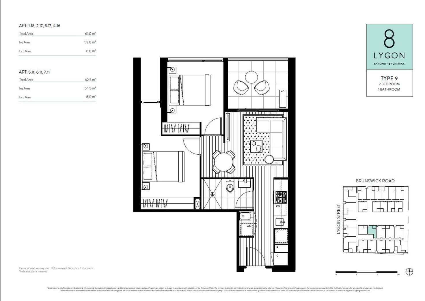 Floorplan of Homely apartment listing, 118/8 Lygon Street, Brunswick East VIC 3057