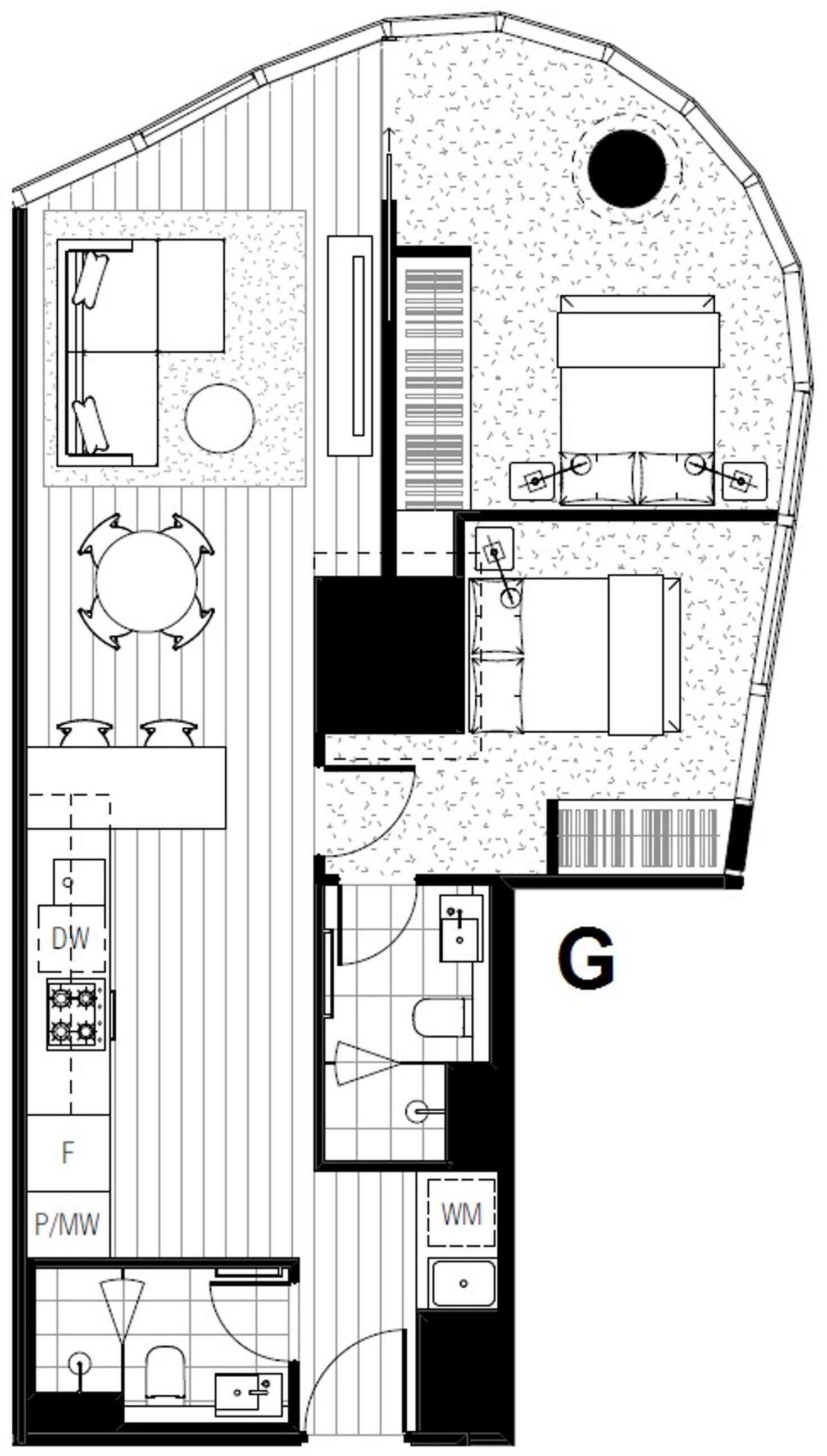 Floorplan of Homely apartment listing, 4803/70 Southbank Boulevard, Southbank VIC 3006