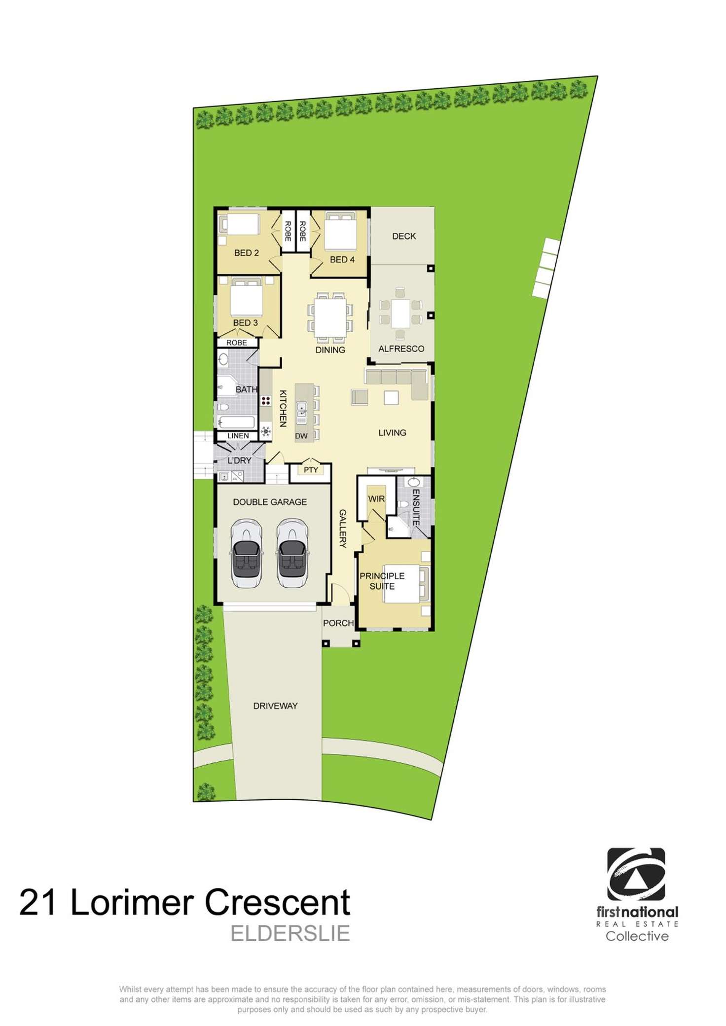 Floorplan of Homely house listing, 21 Lorimer Crescent, Elderslie NSW 2570