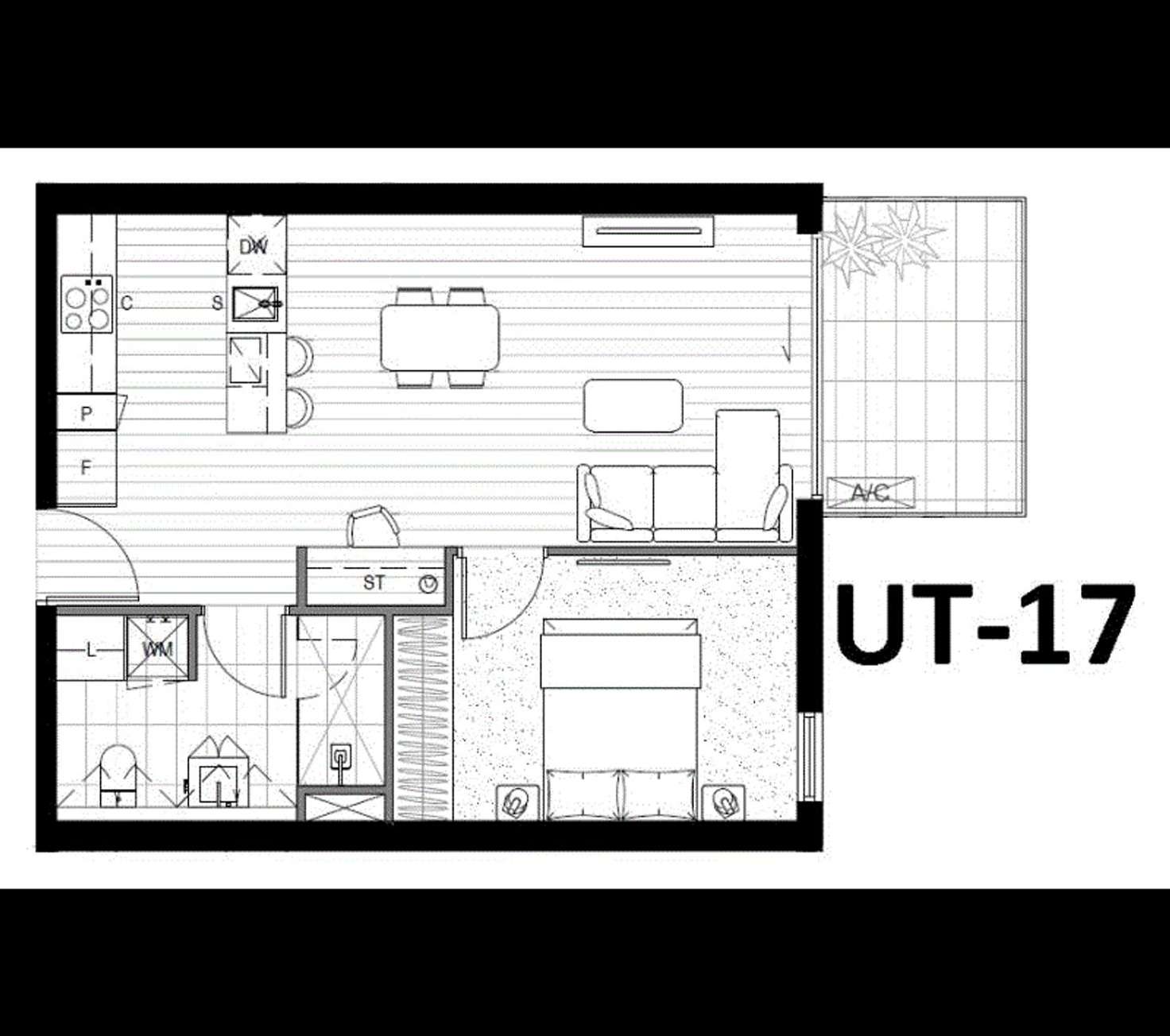 Floorplan of Homely apartment listing, 313/24 Barkly Street, Brunswick East VIC 3057